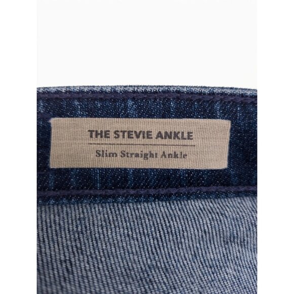 AG Adriano Goldschmied The Stevie Ankle Skinny Low-Rise Denim Jeans Size 25 Blue - Picture 8 of 10